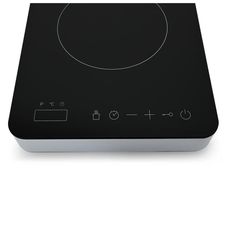 Induction hob front close up