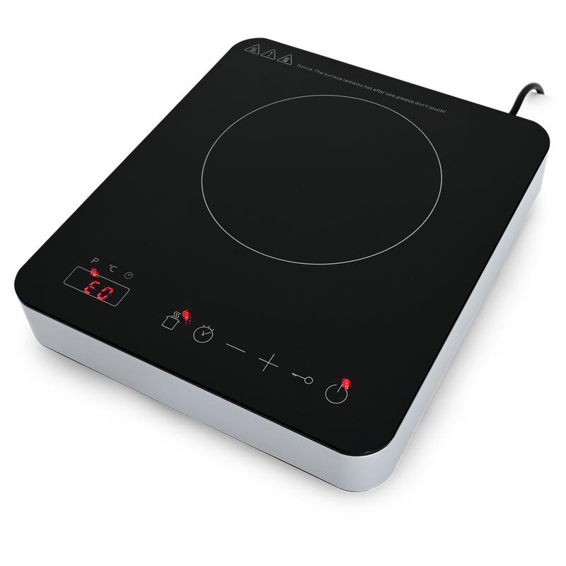 Induction hob that is on