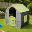 Maisonnette de jardin - vert et gris