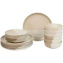 Service de table Azur moucheté - beige et rose