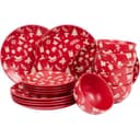 Bordenset in kerstthema - rood