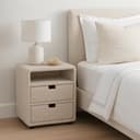 Table de nuit en chenille - taupe