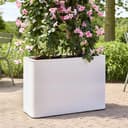 Hoge plantenbak Terrassa – wit