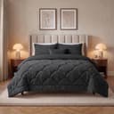 Lazy all-in-one dekbed Teddy fur - antraciet