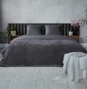 Parure de lit en velours côtelé - anthracite