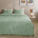 Parure de lit en double gaze - vert