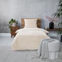 Teddy Hexagon dekbedovertrek - crème-wit