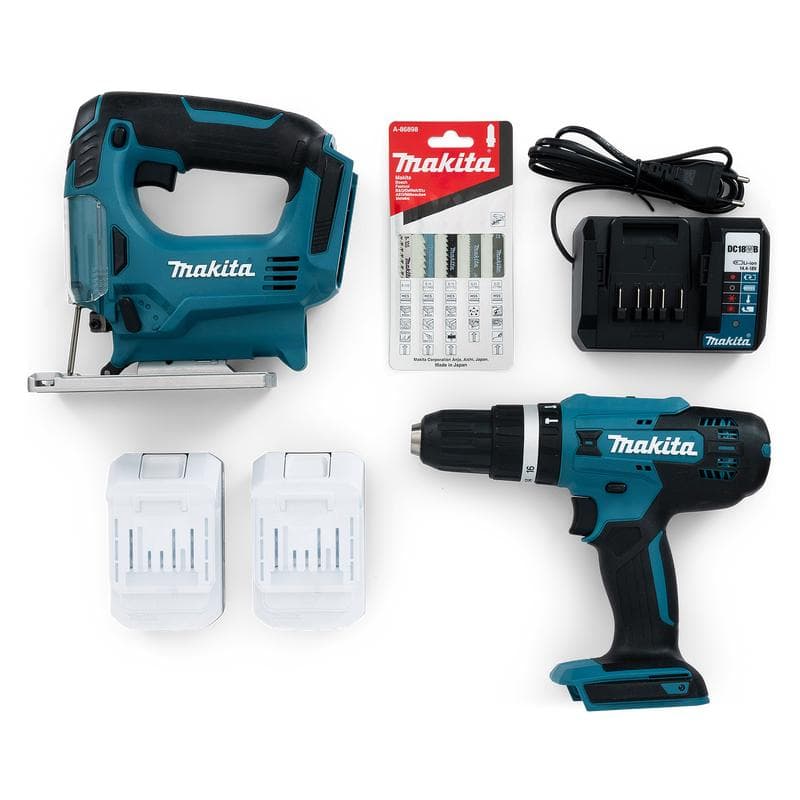 Makita accu zaag-en boormachineset