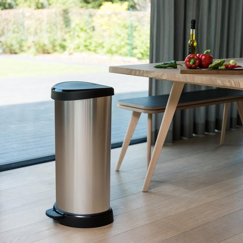 Lot de 2 poubelles à pédale Curver Decobin