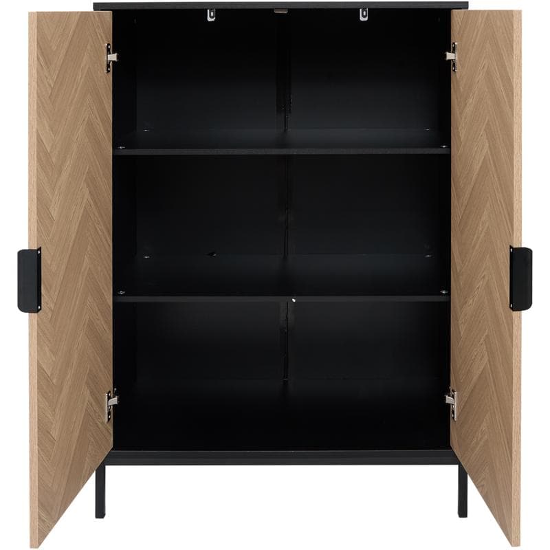 Kast met visgraatmotief