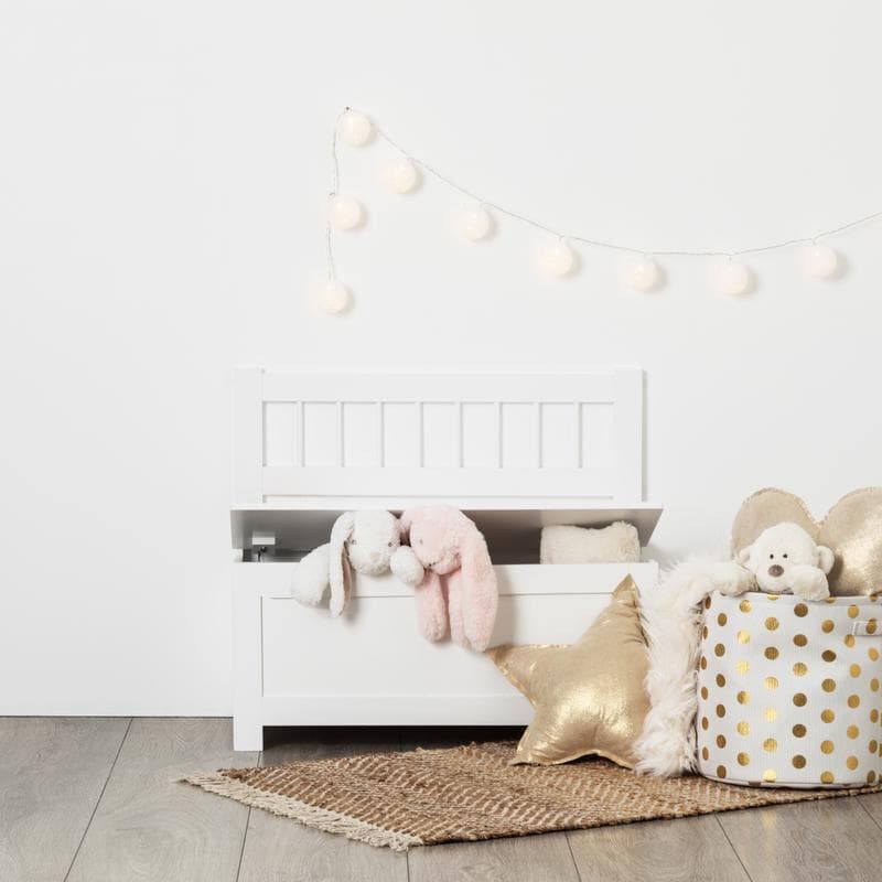 Coffre à jouets - blanc