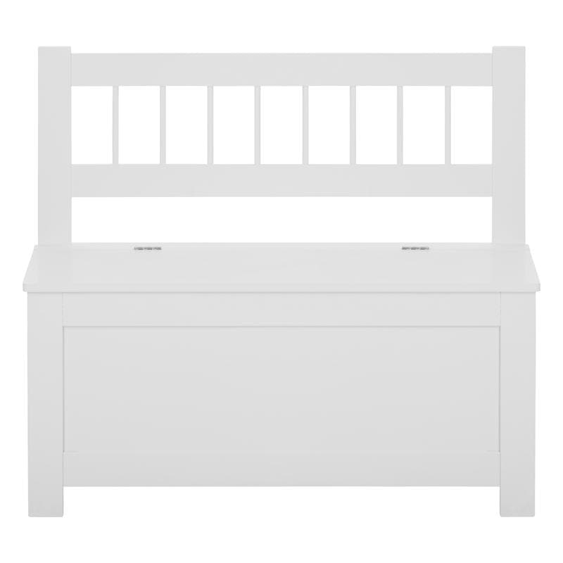 Speelgoedkist / opbergbankje - wit