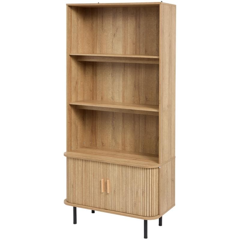 Bibliothèque design avec portes coulissantes