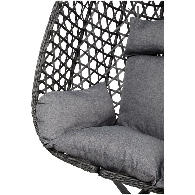 Hangstoel met standaard - zwart