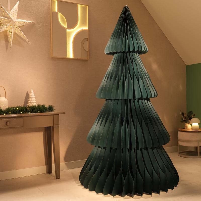 Papieren kerstboom XL - groen