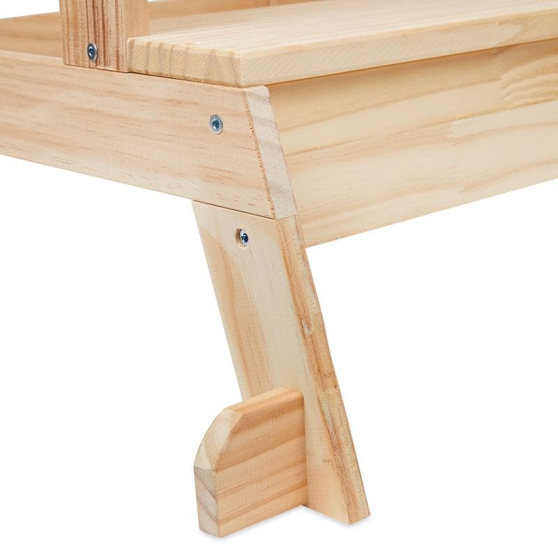 Houten leertoren / keukenhulp - bruin