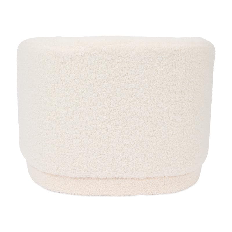 Fauteuil enfant en teddy - blanc