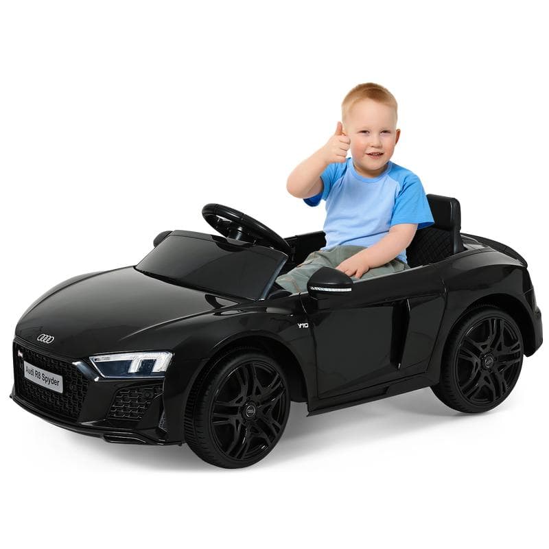 Elektrische kinderauto Audi R8 Spyder - Zwart