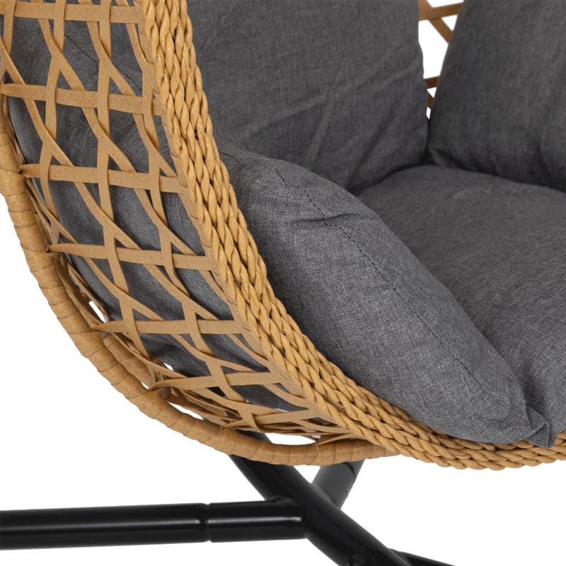 Ei-vormige hangstoel voor buiten