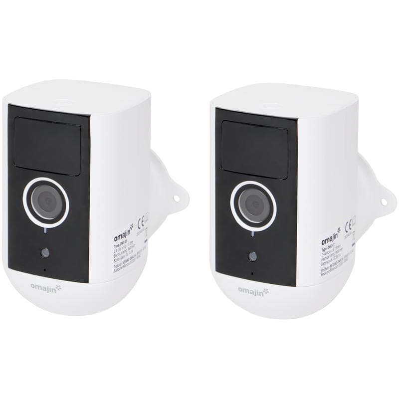 Caméra de surveillance connectée sans fil Omajin - lot de 2