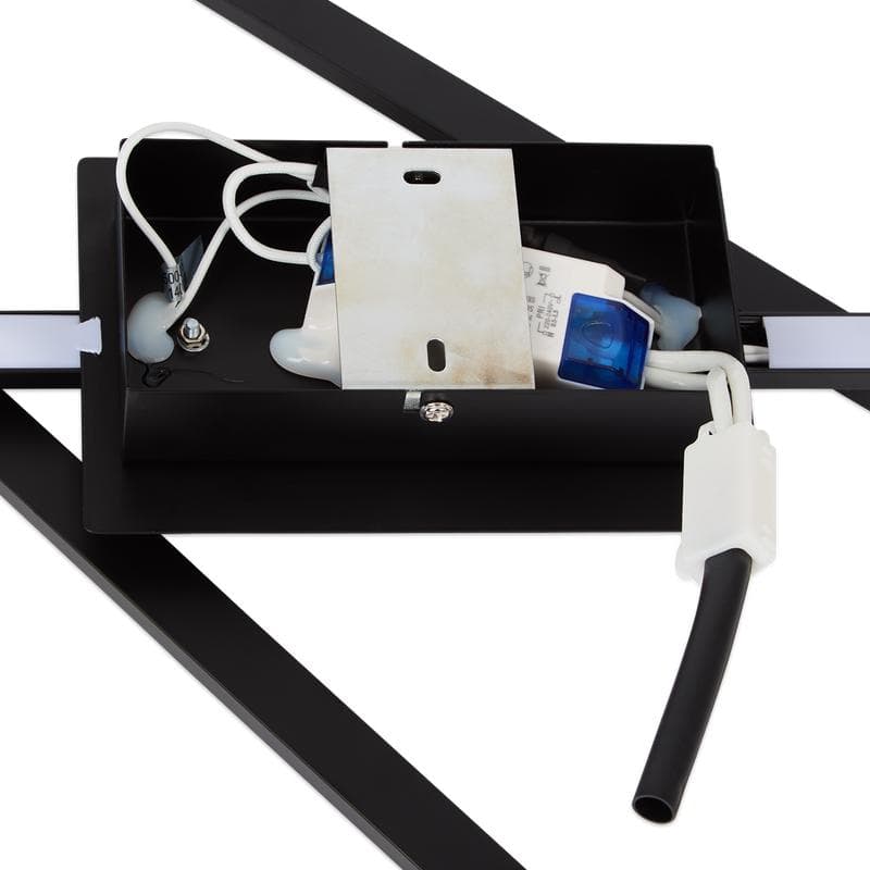 Moderne led plafondlamp - Zwart