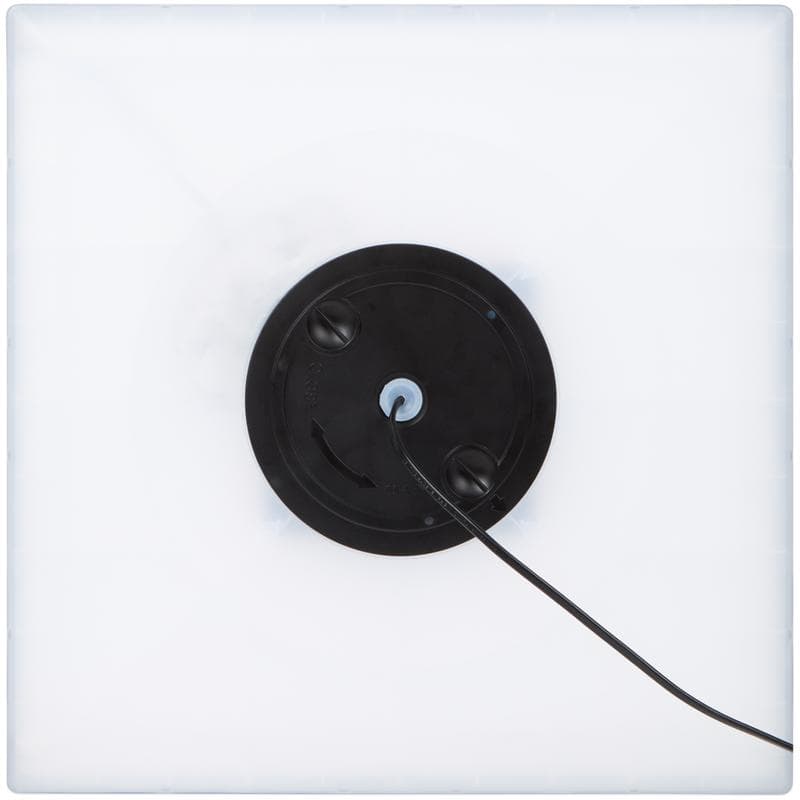 Vierkante led plafondlamp met tunneleffect - zwart