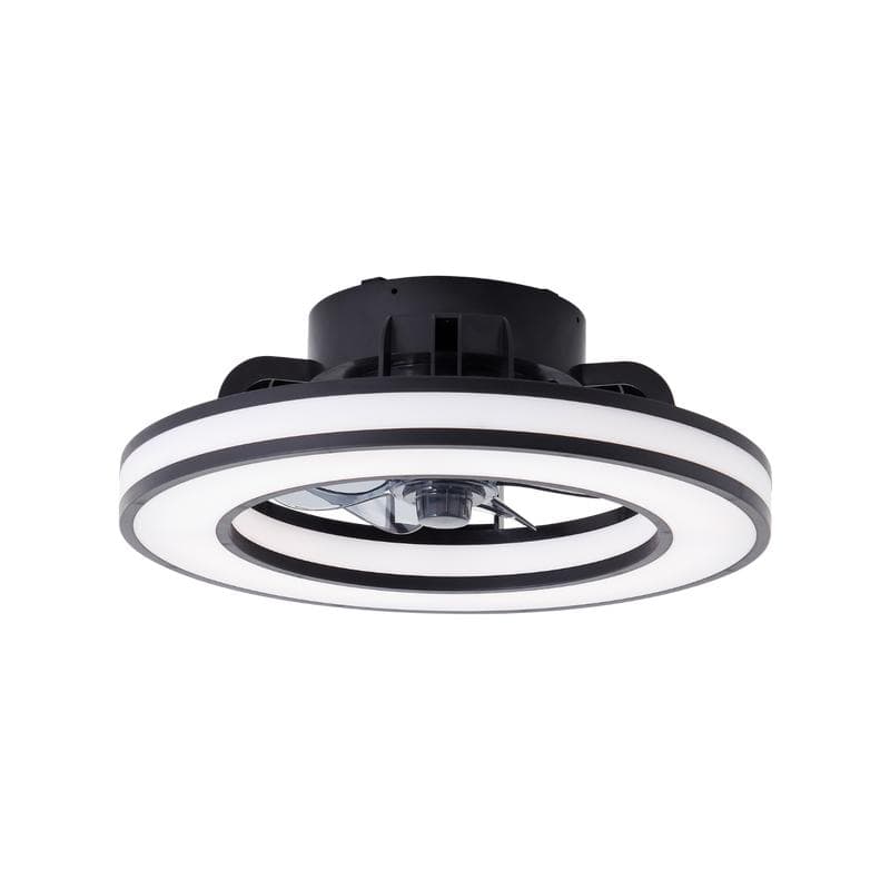 Ventilateur de plafond avec LED Brilliant Mondello - noir