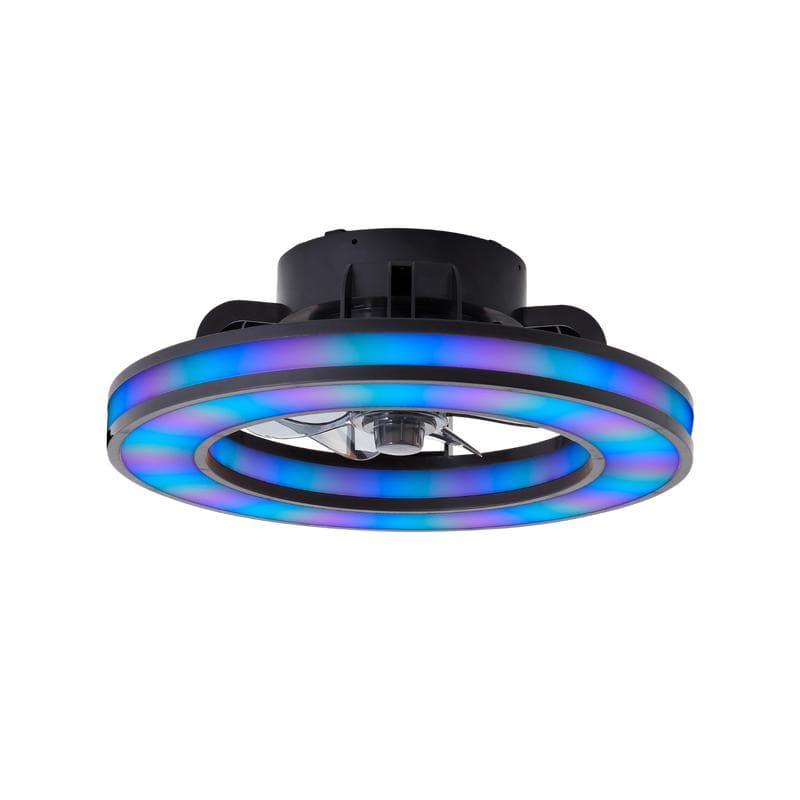 Ventilateur de plafond avec LED Brilliant Mondello - noir