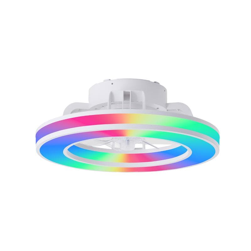 Ventilateur de plafond avec LED Brilliant Mondello - blanc