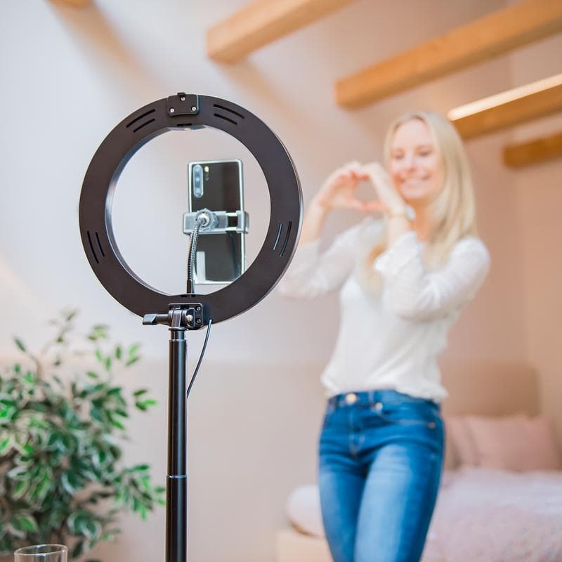 Anneau lumineux avec trépied Hama