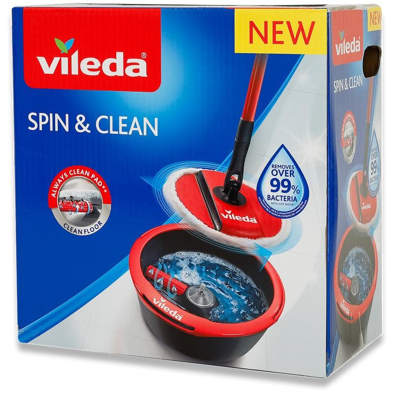 Vileda Spin & Clean mop en emmer