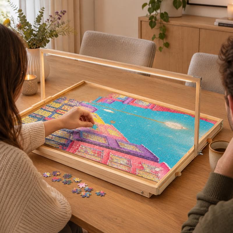 Puzzeltafel met ledverlichting