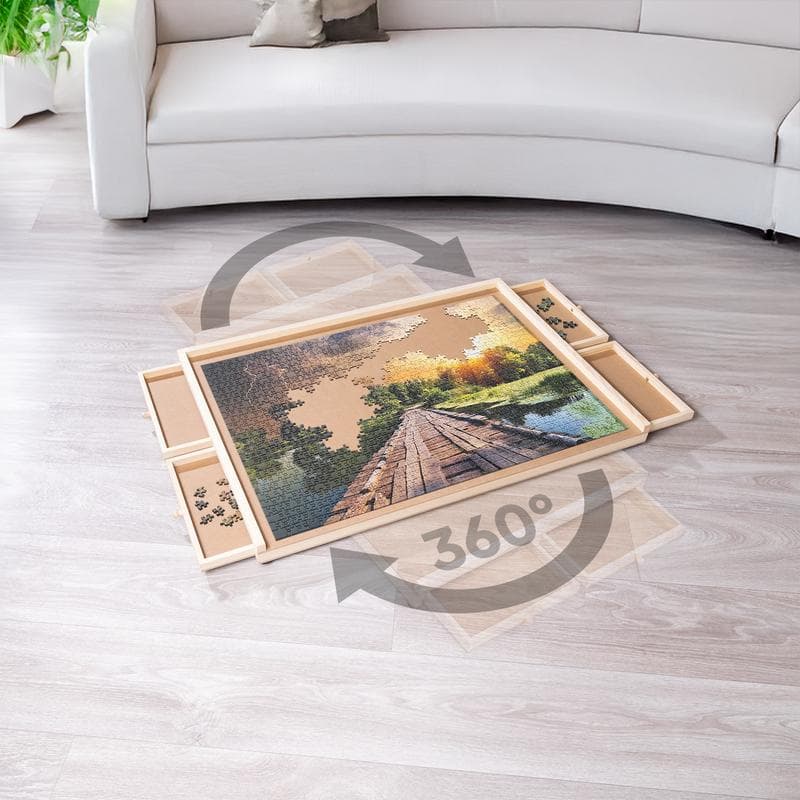 Draaibare puzzeltafel