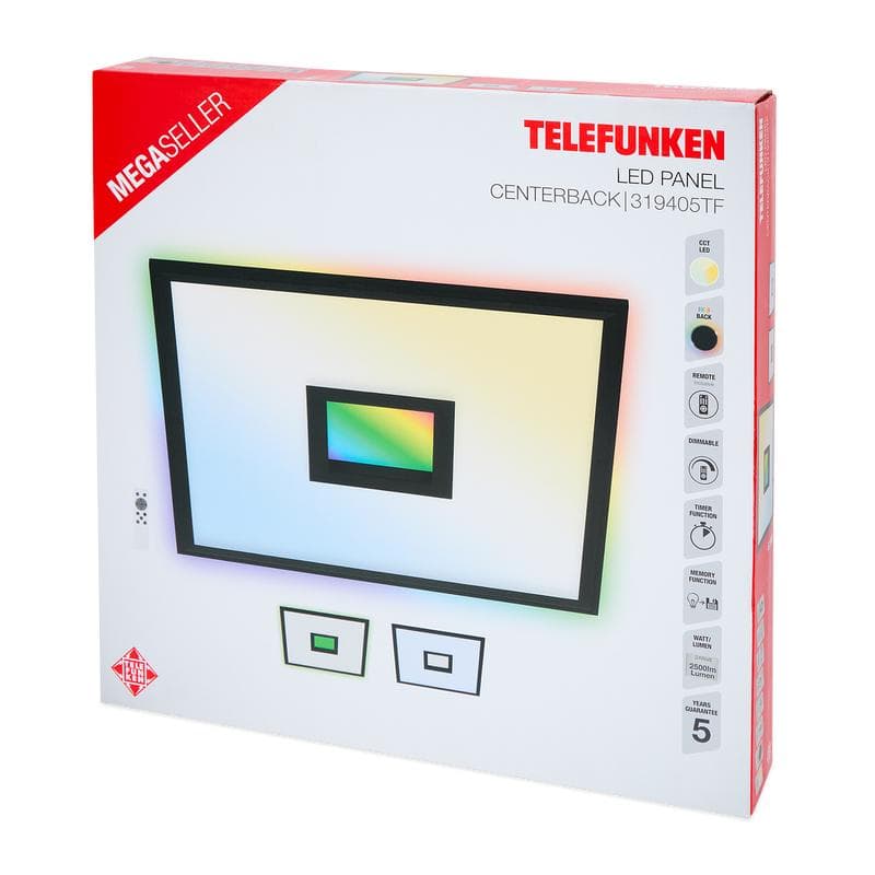 Panneau LED Telefunken - 44,5 x 44,5 cm