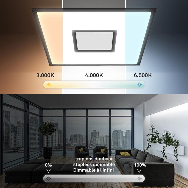 Panneau LED Telefunken - 59,5 x 59,5 cm