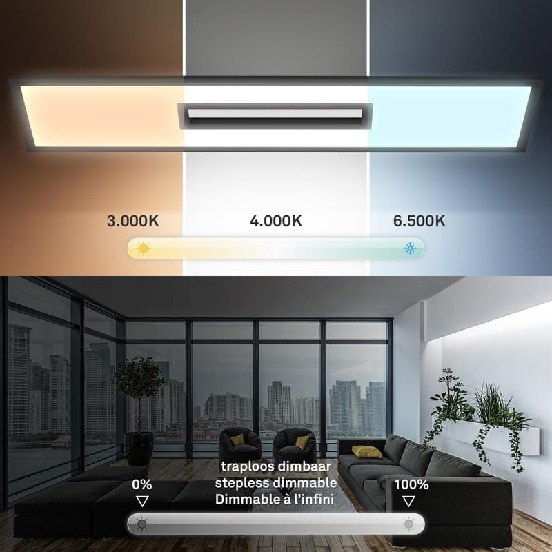 Panneau LED Telefunken - 100 x 25 cm