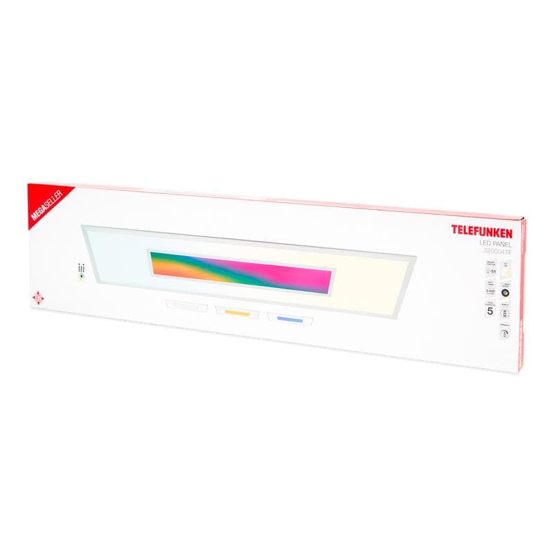 Telefunken led-paneel plafondlamp - 119,5 x 29,5 cm