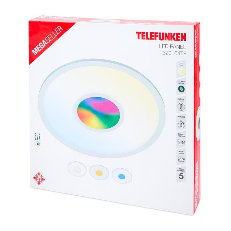 Panneau LED rond Telefunken - 45 x 6 cm (Ø x h)