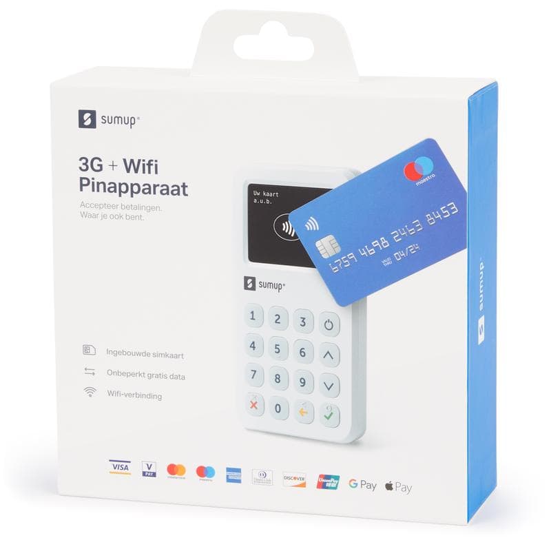 SumUp 3G+ mobiel pinapparaat met wifi