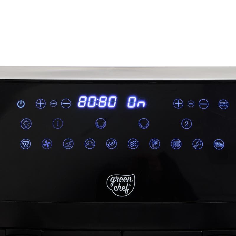 GreenChef dubbele airfryer 3,4 + 3,4 liter