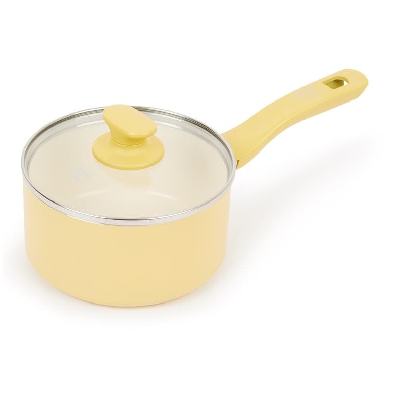 Keramische pannenset - pure yellow