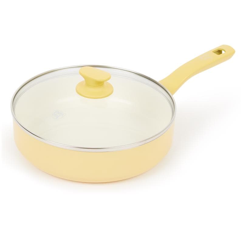Keramische pannenset - pure yellow