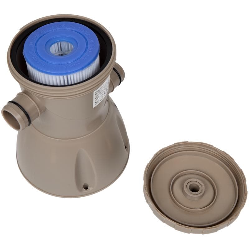 Zwembad met rotanlook frame Ø 366 cm