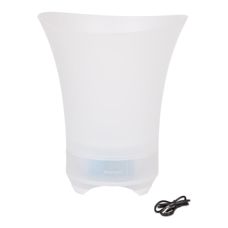 Seau à champagne avec enceinte et LED