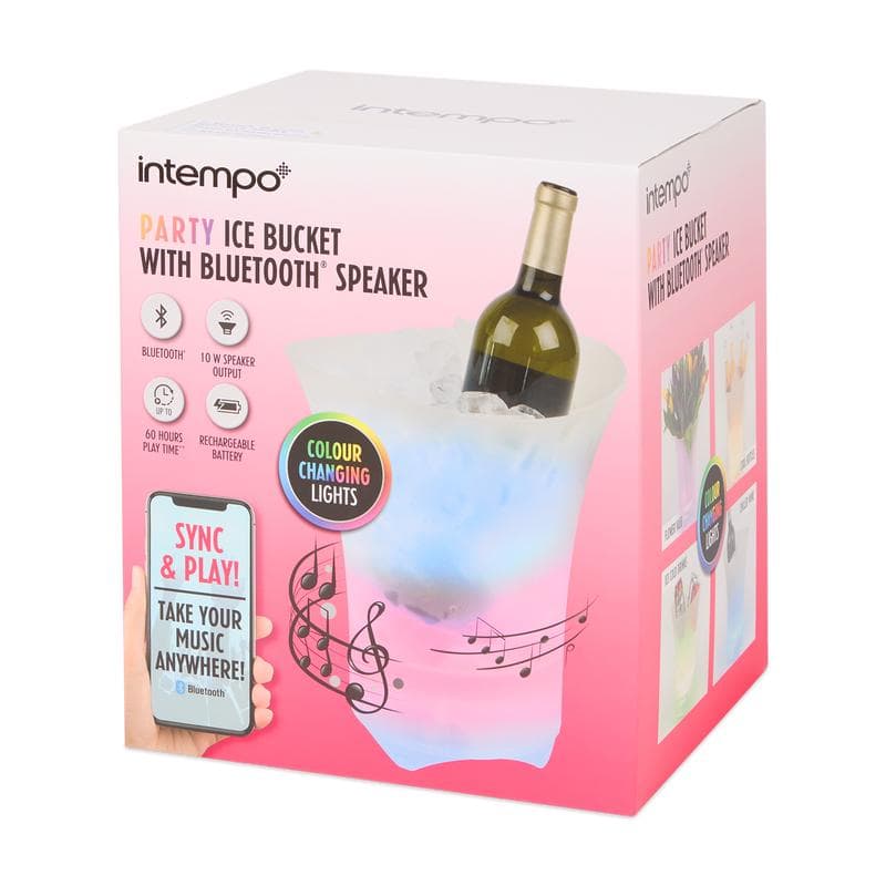Party ijsemmer met Bluetooth speaker en ledverlichting