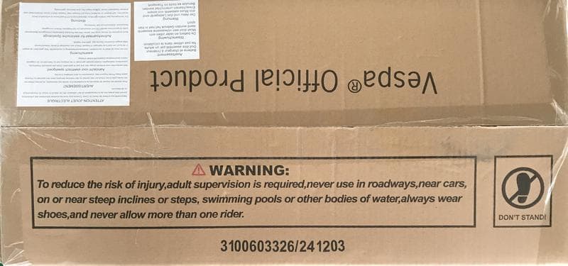 Vespa kinderscooter - crème-wit