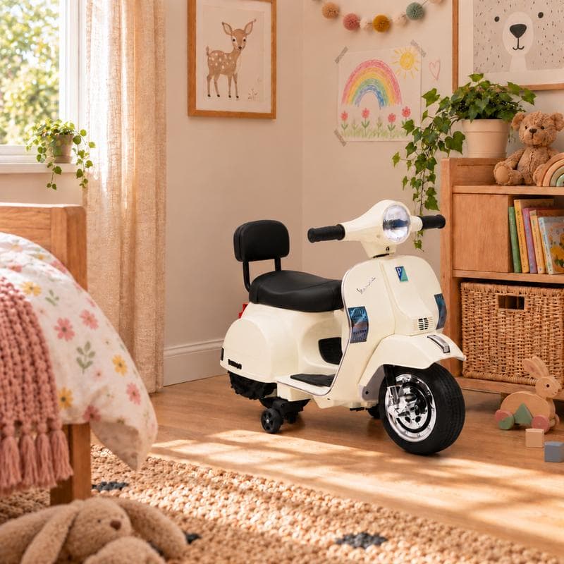 Vespa kinderscooter - crème-wit