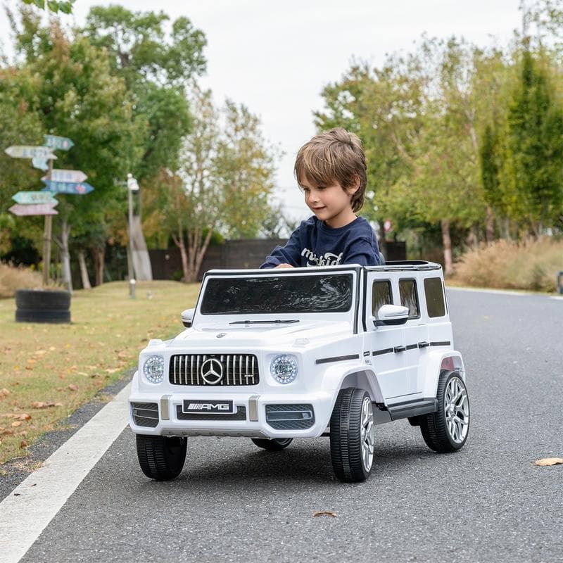 Voiture électrique pour enfant Mercedes Benz G 63 AMG blanc