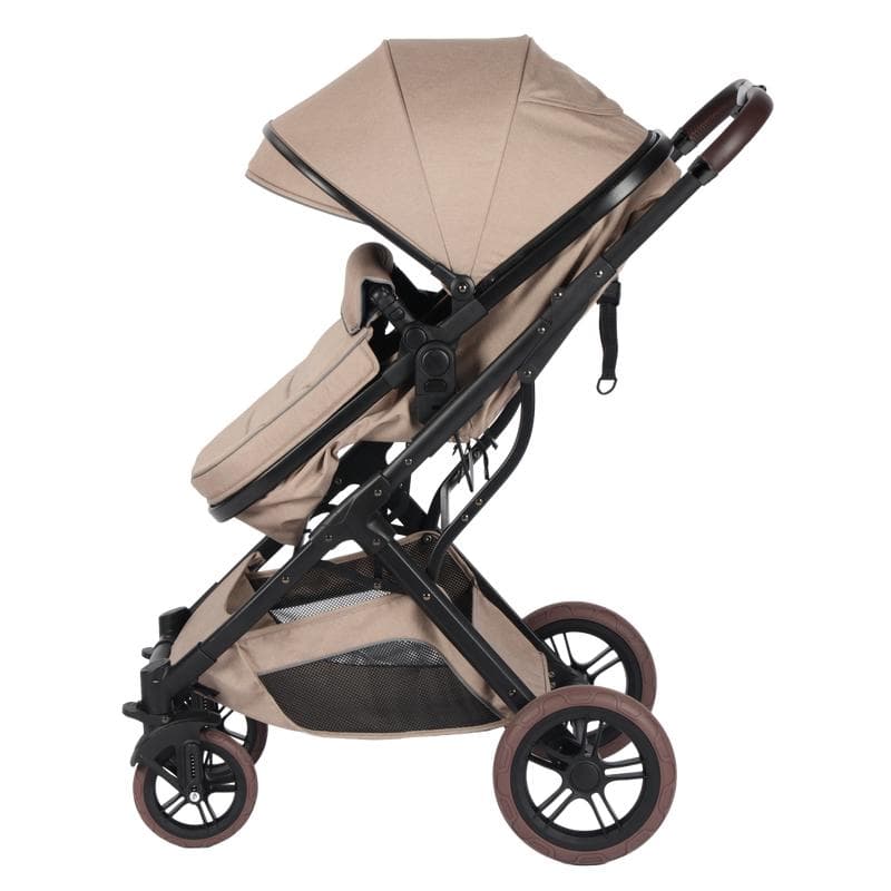 2-in-1 meegroei kinderwagen - taupe