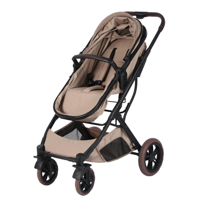 2-in-1 meegroei kinderwagen - taupe